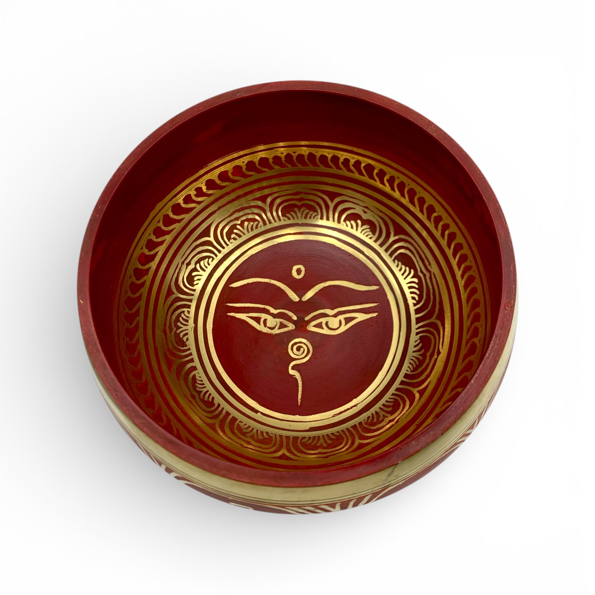 Singing Bowl - Etched Brass 5 - 5.5"